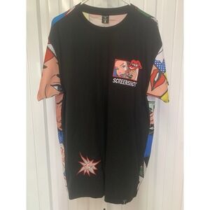 Men's Screenshot Pop Art Cartoon Fashion Size XL